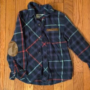 OsH Kosh Boys Button Down Plaid Sz 5T